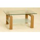 ADINA CLEAR GLASS COFFEE TABLE